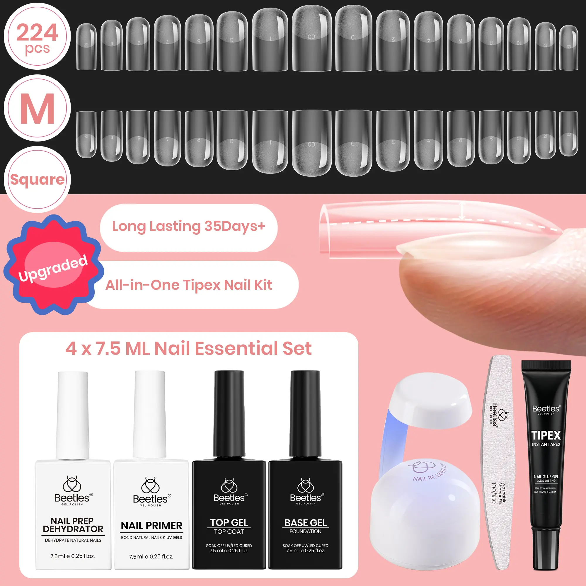 Medium Square 【Kit】16 Sizes-224 Pcs