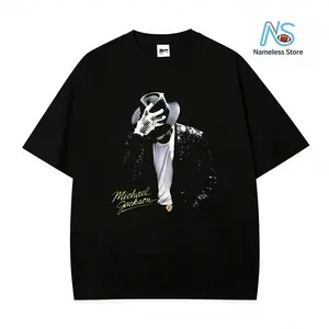 100 Percent Cotton Casual Fashion T-Shirt Michael Jackson Iconic Pose With Signature And Sparkling Jacket Design Perfect For Music Lovers And Pop Culture Fans Ideal Gift For Friends Family Or Yourself During Spring Summer Seasons