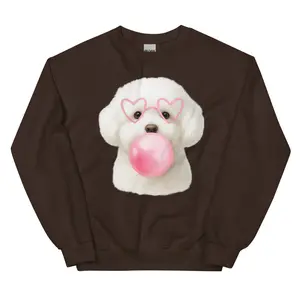 Bichon Bubble Gum Sweatshirt
