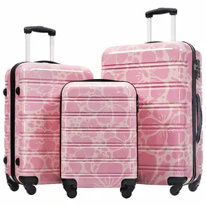 Hardshell Luggage Sets 3 pcs Spinner Suitcase with TSA Lock Lightweight-20"+24"+28" Luggages Travel Essentials Bag Traveling Bag fathersdaygift
