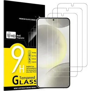 3 Pack Designed for Samsung Galaxy S25 Plus, Galaxy S25 Edge, Screen Protector Tempered Glass, Bubble Free, Ultra Resistant