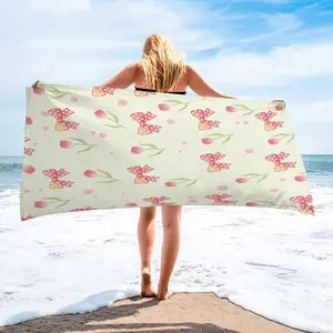 Fun bow-and-polka-dot beach towel—soft and quick-drying, perfect for the beach, pool, and summer festivals. A trendy gift for fashion-conscious adults celebrating birthdays, solo trips, and summer festivities.
