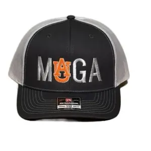 MAGA Auburn Direct Embroidered Mesh Adjustable Snapback Curved Bill Baseball Hat Cap