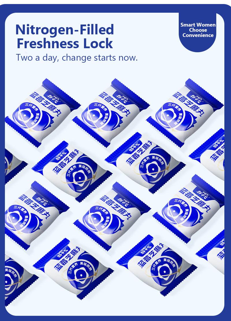 Blueberry Sesame Balls