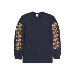 Supreme Men's Strawberries L/S Tee Navy, from StockX