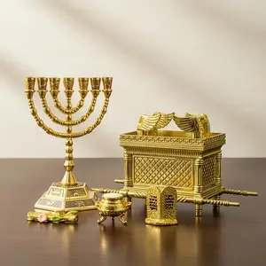 Metal Statue Ark of the Covenant Jewish Israel Holy Box Jerusalem Religious Faith Home Decor Ornament, Stylish Religious Decor, Religious Decoration, Spiritual Art Collectible