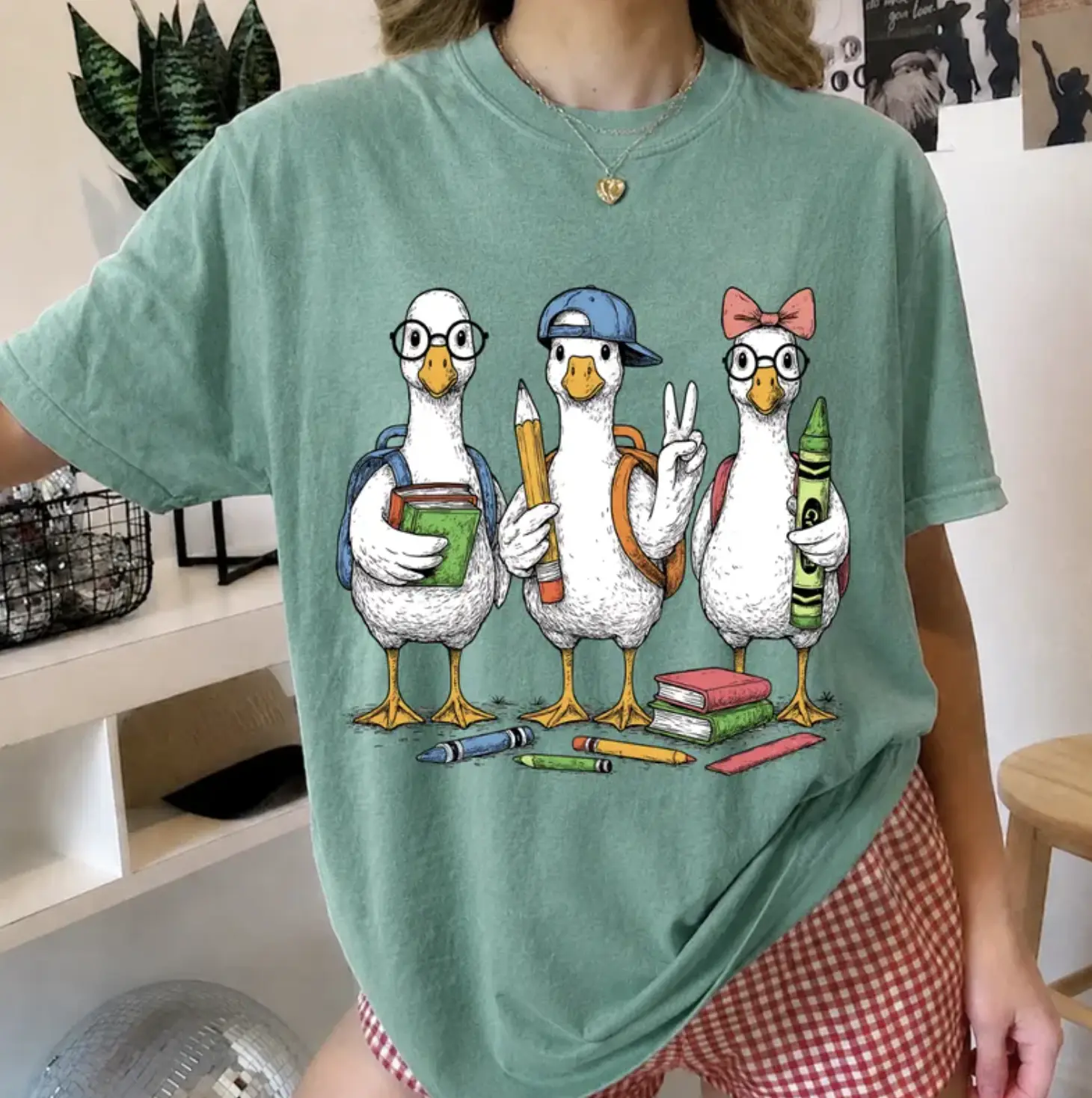 Comfort Colors Goose Back To School Shirt, Teacher Shirt, Gift For Teacher Kindergarten, Goose Shirt, We Back Teacher Goose Silly Goose Gift