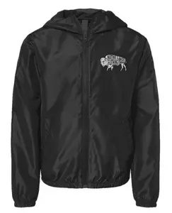 Youth Bison Windbreaker Jacket Embroidered - First Nations, Canadian Aboriginal, Native American