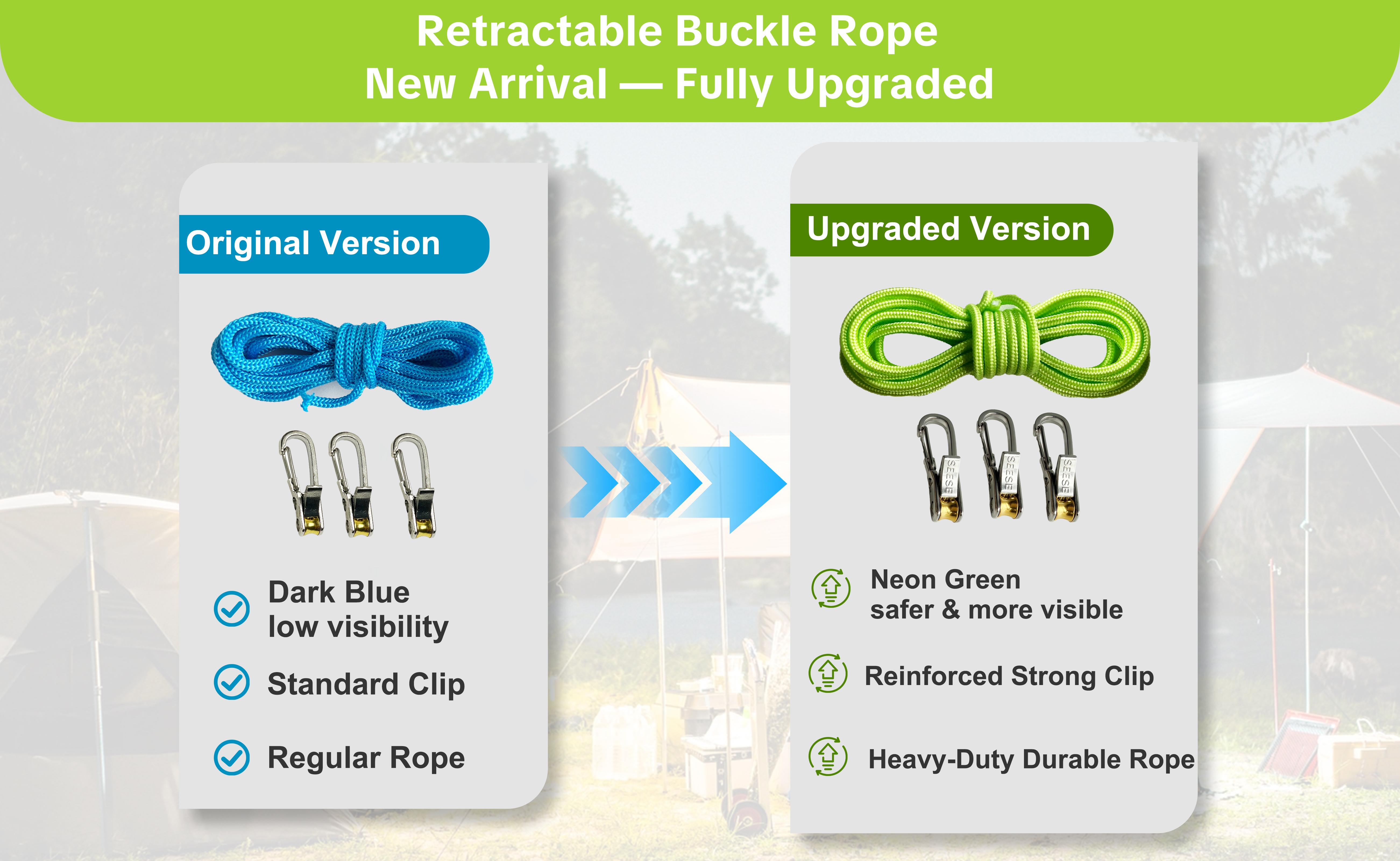【MothersDayGift】SEESE Retractable Buckle Rope-Adjustable Ropes 2026 New Rope Roller with Accessory Cord - Easy Secure Tie Down for Outdoor,Camping, Marine Rope,and Boating Guy Lines ,Tools Gadgets,Truck Stuff ,Car Essentials 【MothersDayGift】SEESE Retractable Buckle Rope-Adjustable Ropes 2026 New Rope Roller with Accessory Cord - Easy Secure Tie Down for Outdoor,Camping, Marine Rope,and Boating Guy Lines ,Tools Gadgets,Truck Stuff ,Car Essentials