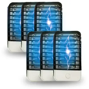 6 Pcs Bug Zapper Plug in Indoor Mosquito Killer, for Patio, Bedroom, Kitchen, Office