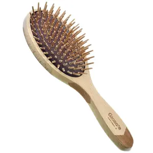 Naturals Wood Bristle Oval Detangling Hair Brush