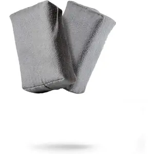 Suede Applicator (2 Pack)-Car Detailing Sponge, Use with Ceramic Spray, Graphene Coatings For Car Paint, Metal, Plastic Trim, Rubber & Glass