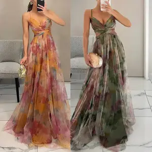 Women halter summer dresses 2025 sleepveless cropped backless slit boho party cocktail casual maxi beach sun dress