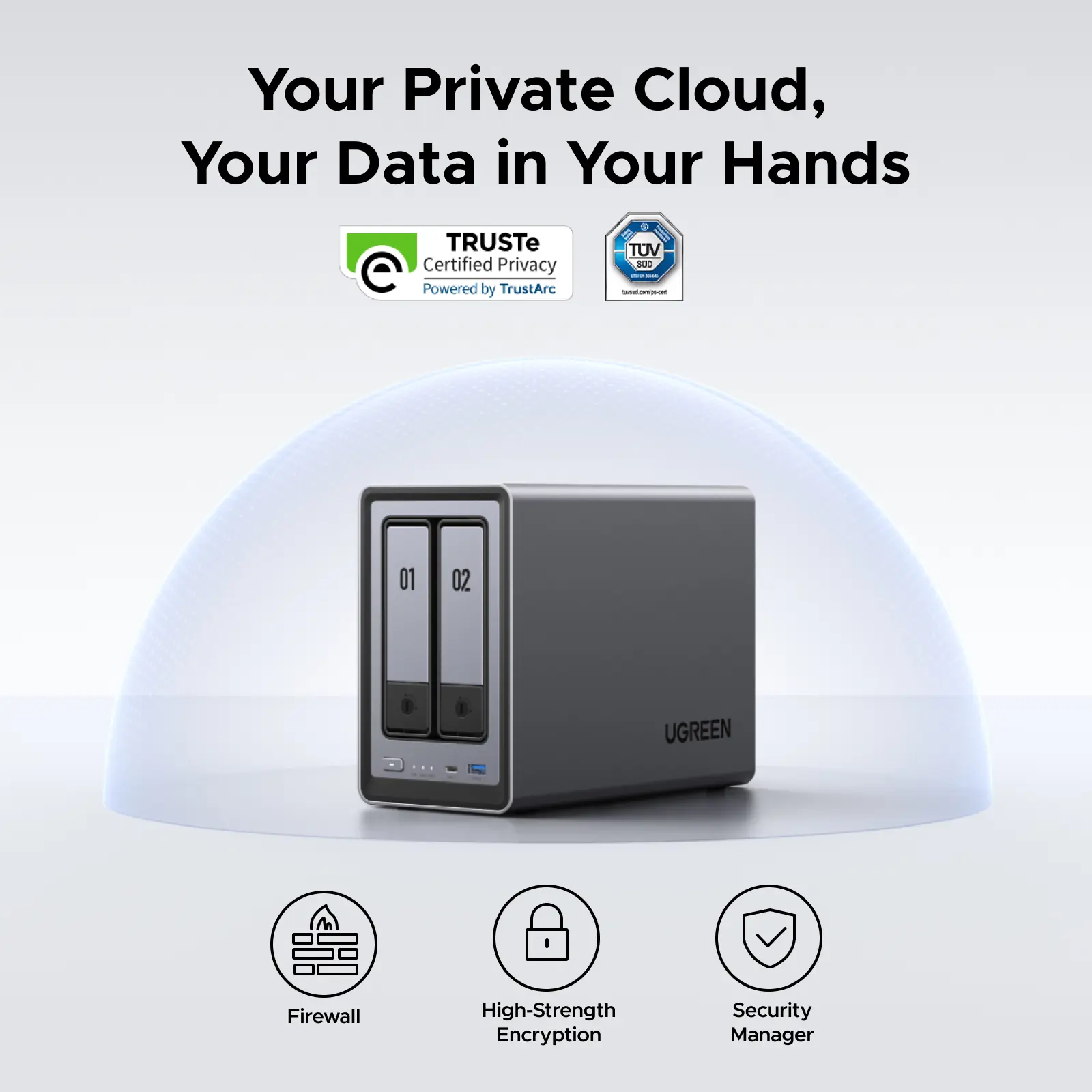 LIVE ONLY】UGREEN NASync DXP2800 2-Bay Desktop NAS, Intel N100