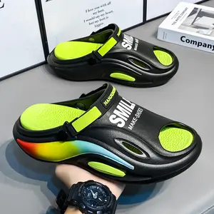 Men's Comfy Graphic Round Toe EVA Slippers - Breathable, Non Slip, Soft Sole, Durable, Casual, Open Toe, Slip On, All-Season, Indoor Outdoor Beach Shoes  Walking Shoes Boy