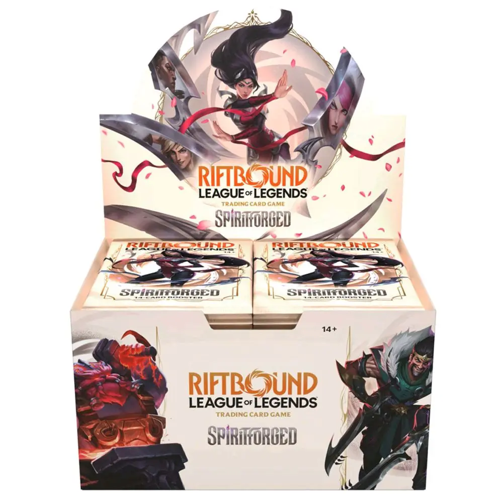 Riftbound Spiritforged Booster Box - League of Legends Trading Card Game - 14 Cards per Box - Official Merchandise