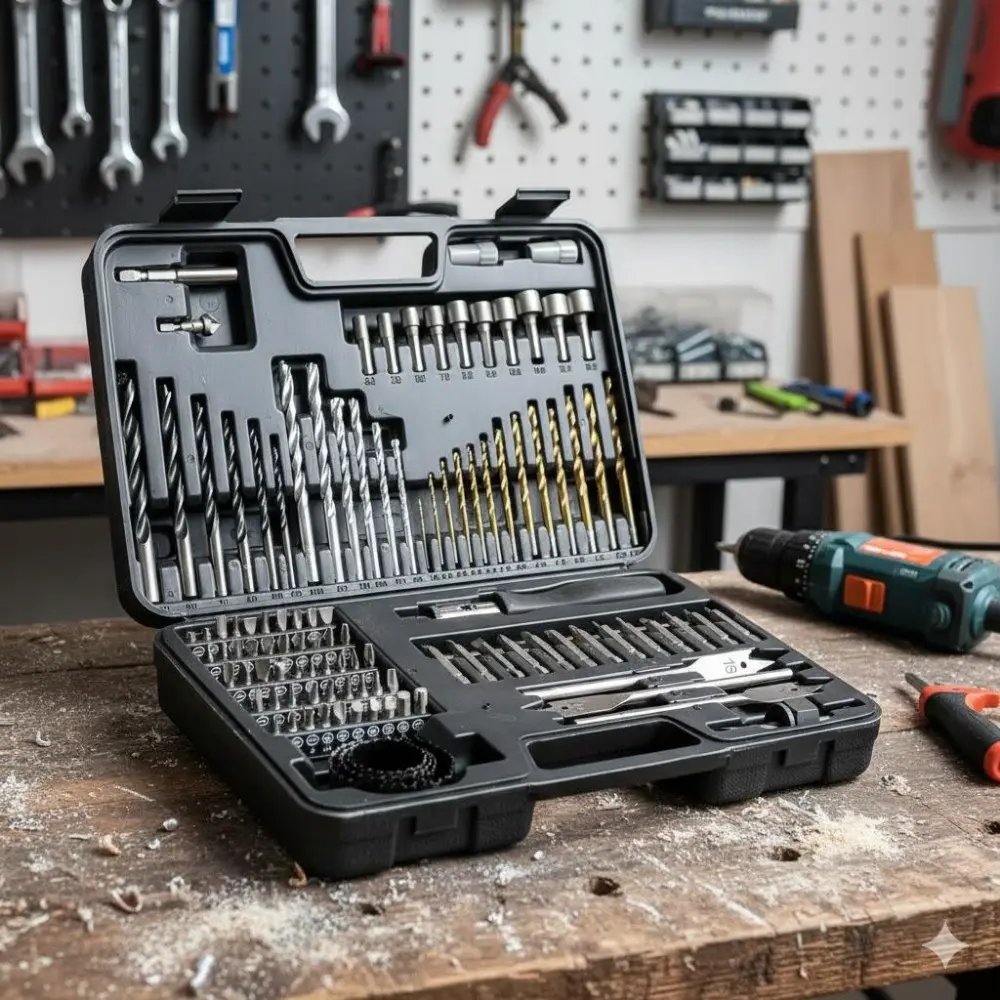 Professional Woodworking Drill Bit Set: High-Speed Steel Durable Bits for Precision Drilling Carving, Woodworking Tools for Furniture Making, DIY Projects, Wood Crafts - All-in-One Woodworker Kit
