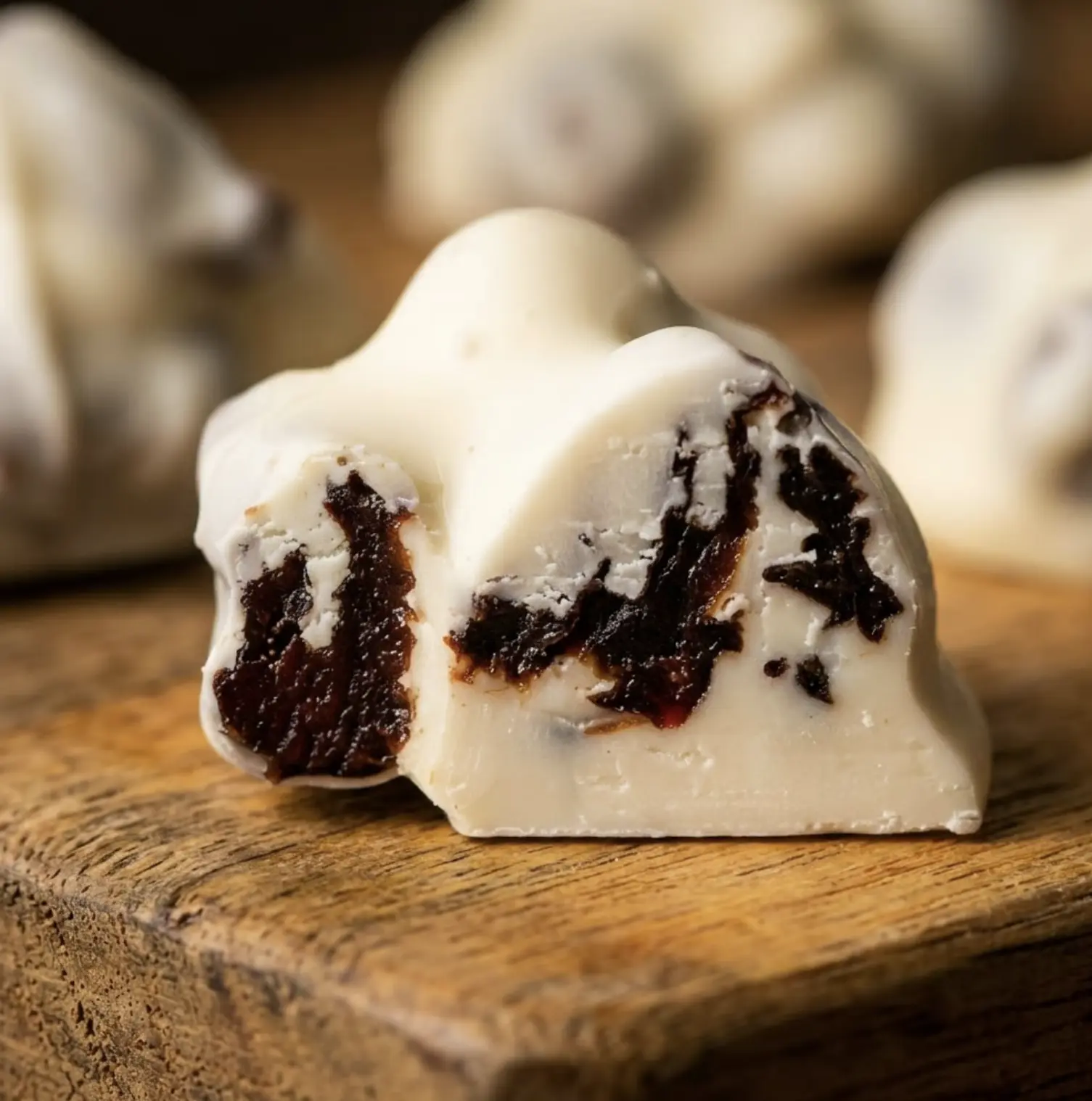 Hand-Crafted White Chocolate Cherry Clusters - 16oz Resealable Bagged Vanilla Sweet Snacks, Chocolate Treats