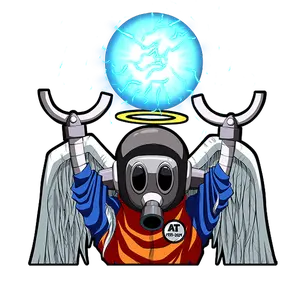 Angel Toriyama Tribute Peeker Holographic Anime Car Sticker