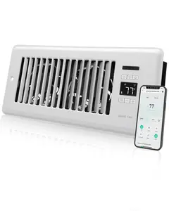 Register Booster Fan  Register Holes, Quiet Vent Fan Booster with Intelligent Thermostat, Improves Heating Cooling, App Control, 10-Speeds, Smart Register Vent