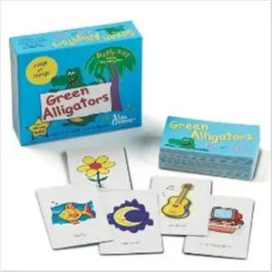 212 MAIN Green Alligators Dog Toy - Bilingual Set with Bilingual Instruction Cards, Vocabulary Flashcards, Word Cards, Zoo & Farm Animal Themed Early Learning Tool for Dogs