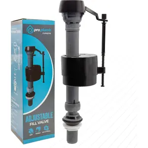Adjustable Universal Toilet Fill Valve, Quiet & Water-Saving, Easy Height Adjustment 9”-14”