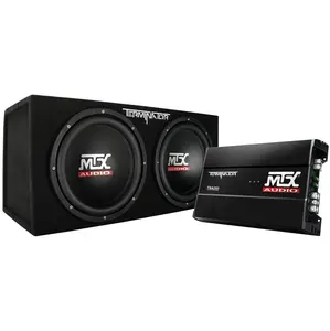 MTX 12" 1200W Dual Loaded Car Subwoofer Audio w/ Sub Box & Amplifier (Open Box)