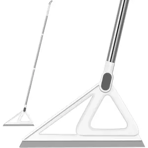 Multifunction Magic Broom,  Broom for Floor, Rubber  Broom for Floor Cleaning, Magic Broom Sweeper for Living Room, Kitchen, Bathroom-Easy Dry The Glass (Grey, 54 INCH)