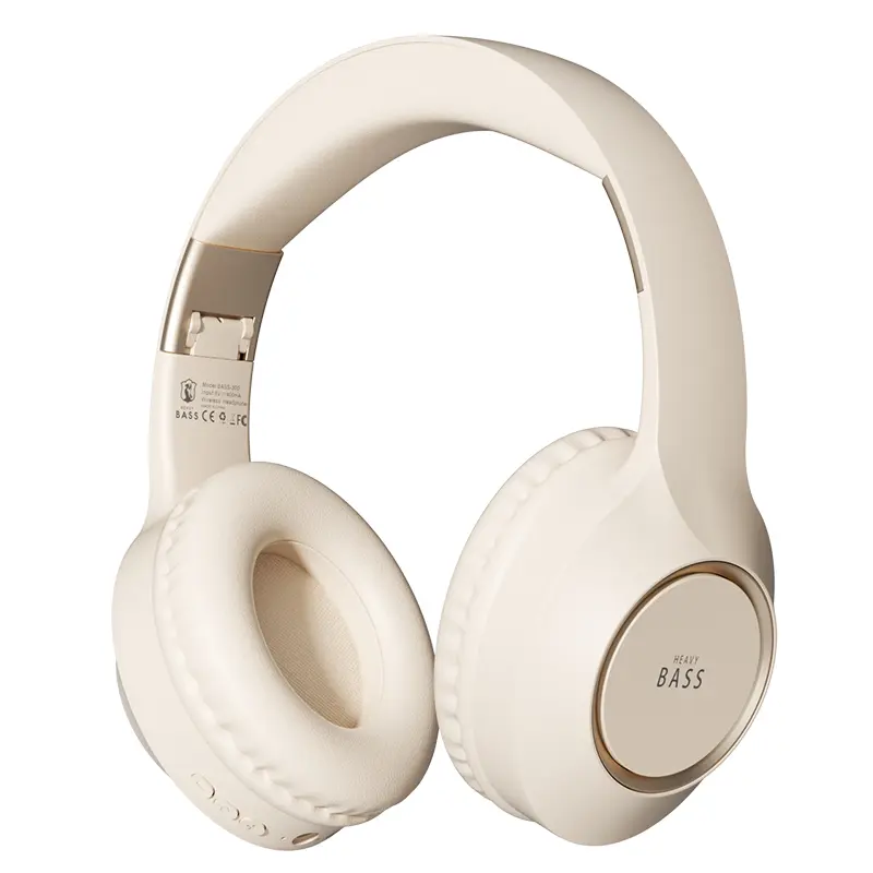 Premium Over-Ear Heavy Bass Headphones - Wireless Bluetooth, Hi-Res Audio, 40mm Diaphragm, Lightweight Comfortable Music Earphones, Trendy Tech Gift for Adults, Over Ear Headphones