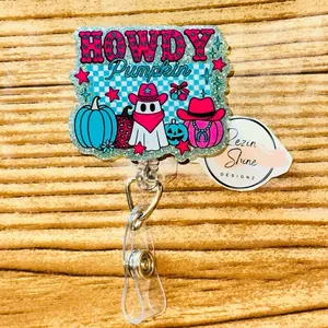 Howdy Pumpkin Badge Reel