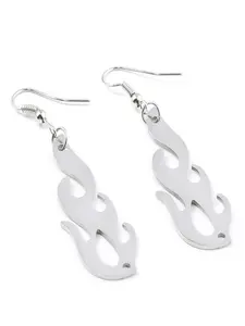 Punk Style Flame Design Dangle Earrings, Fashionable Jewelry for Women & Men, Trendy All-match & Exquisite Jewelry for Birthday Gift