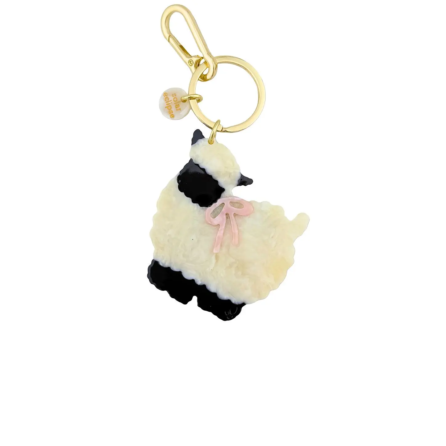 Solar Eclipse Hand-painted Sheep Bag Charm + Keychain