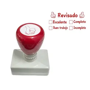 Colorful Graded Comment Stamp for Spanish Language, Self-Assessment Learning Goals, Teacher Grading & Project Completion, Encouraging Improvement Office Supplies