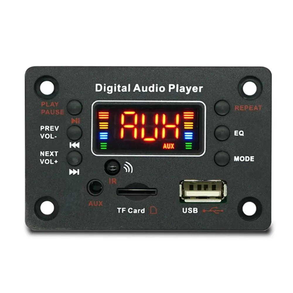 Digital Bluetooth MP3 Decoder Board Color LED Display USB TF AUX IR Remote EQ Audio Player Module