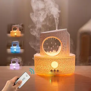 Portable Aroma Diffuser with Remote Control,Oil Humidifier Table Lamp with 3 Light Colors,Auto Shut Off,Suitable for Bedroon and Office,Aromatherapy for home,Aromatherapy Humidifier,Aroma Diffuser Humidifiers,Christmas Gift for Men&Women
