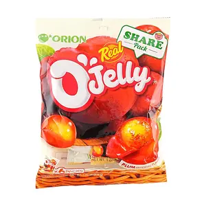 ORION Korean Plum Juice Gummy Candy - 6 Packs (216g) - Real Fruit Juice Chewy Snack