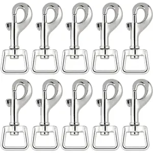 20Pc Snap Hooks for Dog Leash Collar Linking, Heavy Duty Swivel Clasp Eye Bolt Buckle Trigger Clip for Spring Pet Buckle