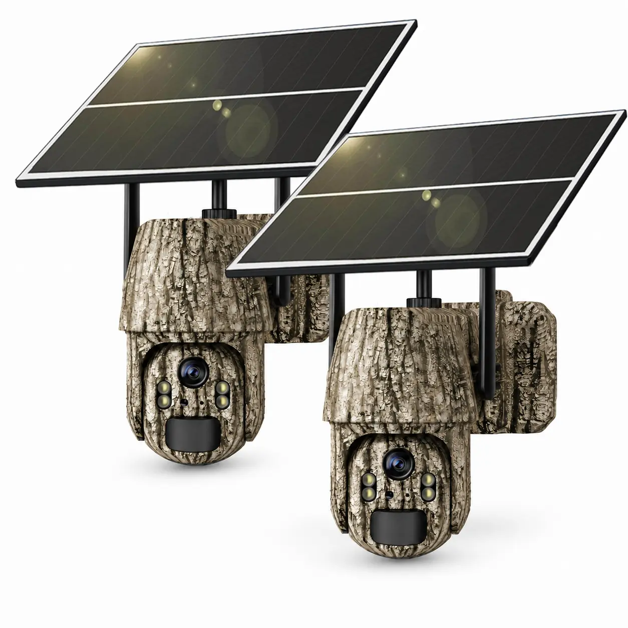 4G LTE Cellular Security Camera, Wireless Outdoor Solar Powered No WiFi Camera with 4MP 2K Ultra HD, PIR Motion Detection, 2-Way Audio, SIM Card Included, Night Vision for Home & Farm