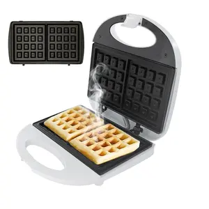 Waffle Sandwich Maker, Waffle Breakfast Maker , Toaster with Healthy Ceramic Non-Stick Pan for Tuna Melt, Crispy Rice, Grilled Cheese, LED Indicator Lights