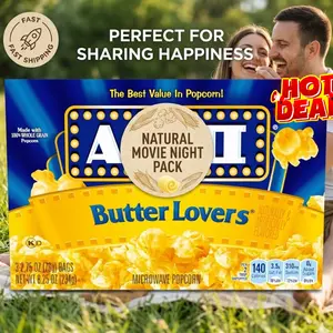 Buttery Microwave Popcorn 3 Pack – Rich Butter Flavor | Ready in Minutes | 2.75 oz Bags