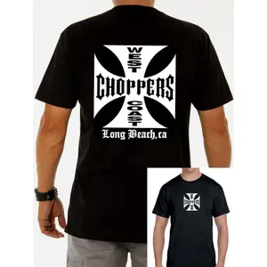 West Coast Choppers T-Shirt - Classic Collar Men's Graphic Tee - Chopper Inspired Apparel | WCC Design