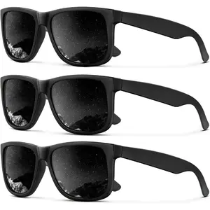 Sunglasses Men Polarized Sun glasses for Mens Womens Classic Matte Black Frame UV Protection 3pack