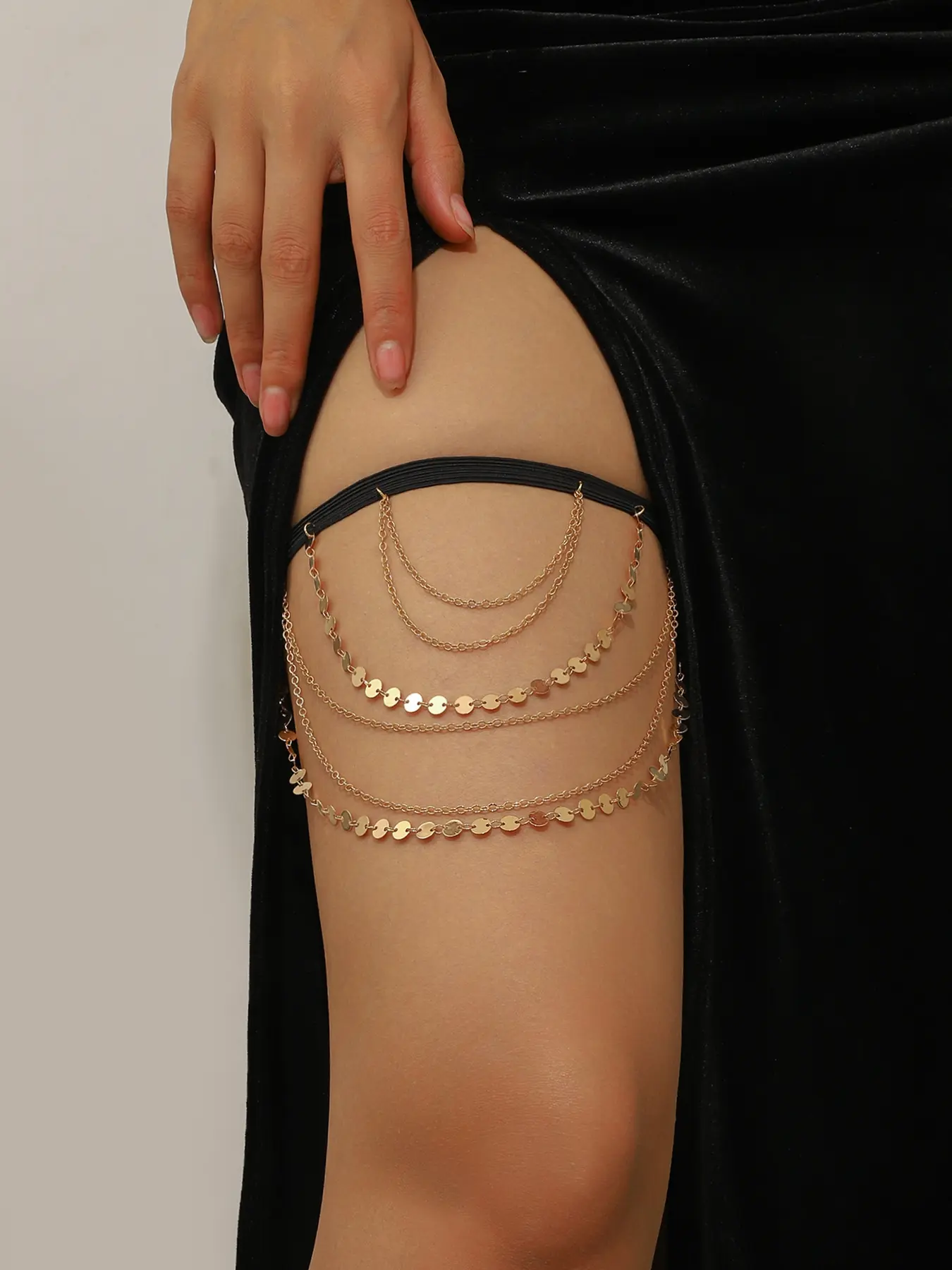 Women's Multi-Layer Thigh Chain, Fashionable Women Body Jewelry, Trendy Versatile Design, Perfect Birthday Gift