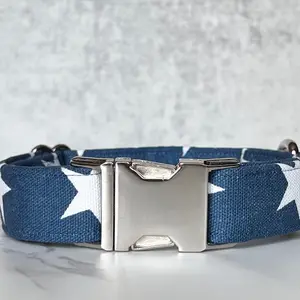 Bluetick Design Patriotic Star Dog Collar