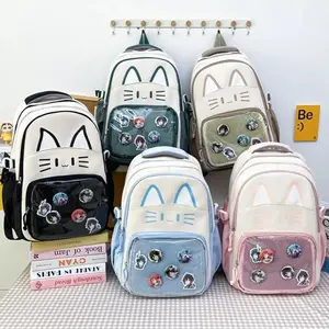 High Capacity Ita Mochilas Mujer Cute Cat Practical Mochila Japan Style Bag Student Backpack Spacious Durable Bags for Woman