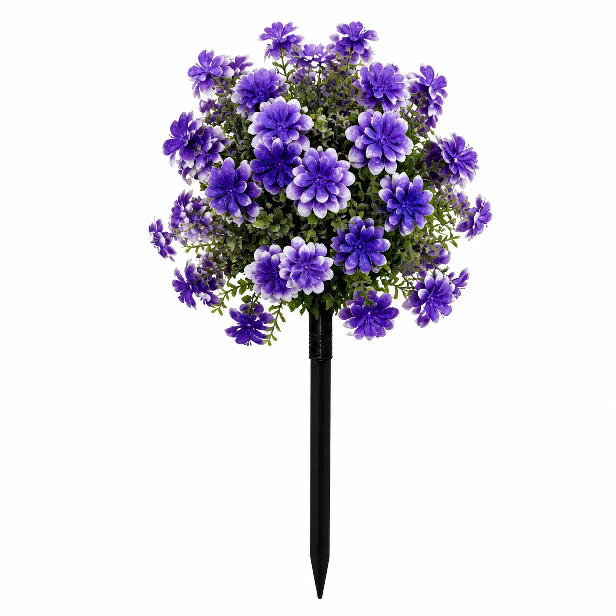 Artificial Cosmos with Eucalyptus Leaves, Mixed Faux Florals, Fake Flower Decorations for Indoor & Outdoor Garden Decor, Holly Greenery for Porch & Patio, Decorative Home Ornaments