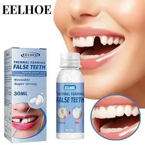 1/2PACK EELHOE Moldable Dental Gel Dentures Temporary Fillings Cavities and Teeth Fillings Temporary Tooth Filling Denture Kit Oral false  tooth
