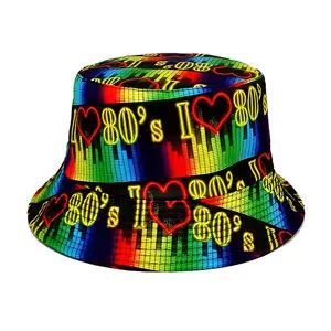 Adjustable Unisex Cartoon Duck Print Bucket Hat - Sun Hat for Outdoor Activities, All-Season Comfort, Yellow & White Design, Perfect for Birthdays & Casual Wear, Hat for, Playful Design, Durable Fabric, Secure Fit Closure