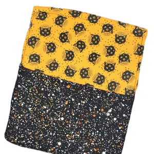 Halloween /fall them book sleeve with pocket, tablet pouch with pocket, booklover ,bookish gift ,fabric.( book not included) ( has sewing mistakes its on big sale)