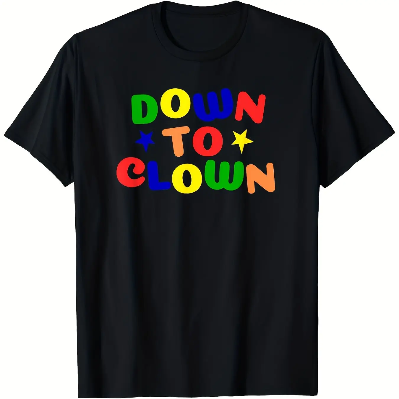 Men's Classic Vintage Clowncore Cotton Short-Sleeve T-Shirt - Unisex Breathable Relaxed Fit Casual Top with Comfortable Fabric